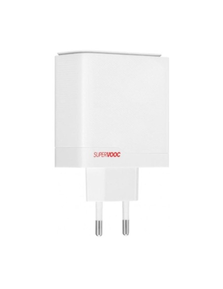 Cargador one plus supervoc 100w 1xusb tipo c 1x usb tipo a blanco