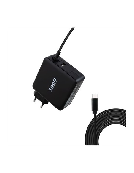 Cargador portatil tooq tqlc  usbc90pd 90w usb tipo c negro