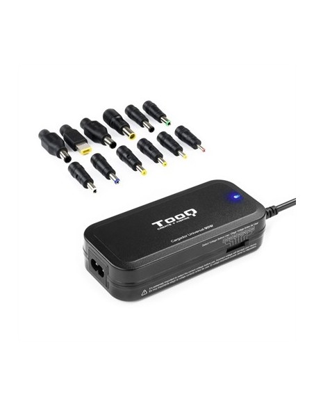Cargador portatil universal tooq tqlc  90bs02m 90w 1 x usb 12c negro