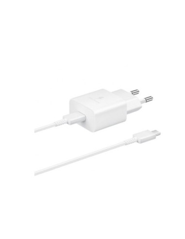 Cargador samsung ep  t1510xwegeu usb  c 15w  cable usb  c blanco