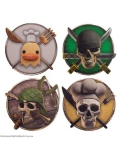 Set 4 posavasos cinereplicas one piece N2