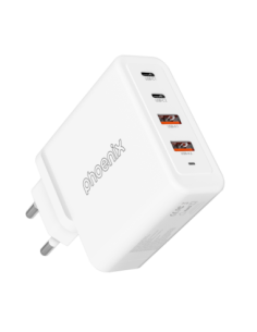 Cargador tipo c 100w gan phoenix universal para portatil tablet o smartphone carga rapida