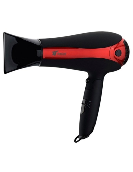 Secador de pelo thulos th  hd2000 negro  rojo 2000w ionico