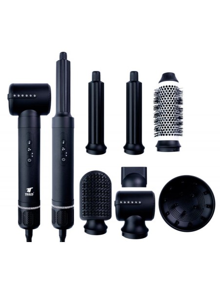 Secador de pelo thulos 7 en 1 th  by25 color negro 1400w