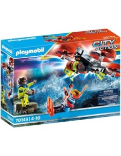 Rescate maritimo buzo con dron de rescate