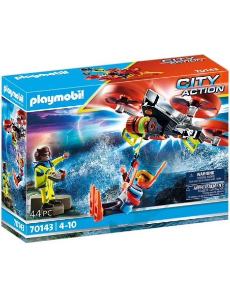 Rescate maritimo buzo con dron de rescate