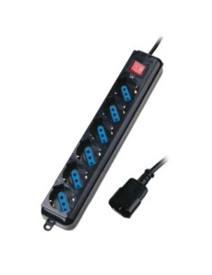 Regleta para sai protector contra sobre tensiones conector iec  x6 salidas