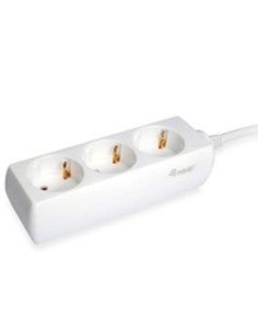Regleta equip con 3 tomas cable de red de 1 5 metros