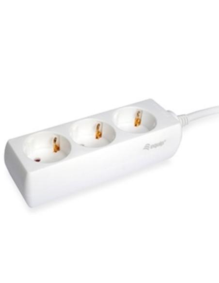 Regleta equip con 3 tomas cable de red de 1 5 metros