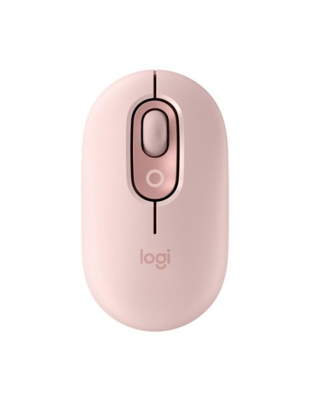 Raton inalambrico logitech pop mouse rosa
