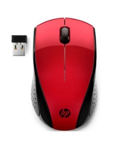Raton inalambrico hp optico wireless 220 rojo