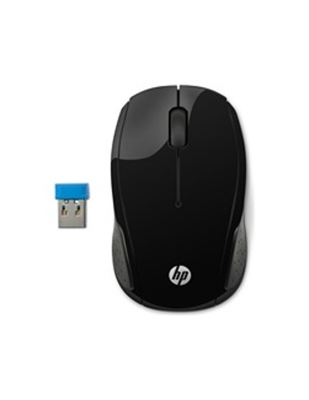 Raton inalambrico hp optico 200 1000ppp negro