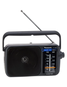 Radio panasonic rf  2400deg  k altavoz entrada auriculares color negro