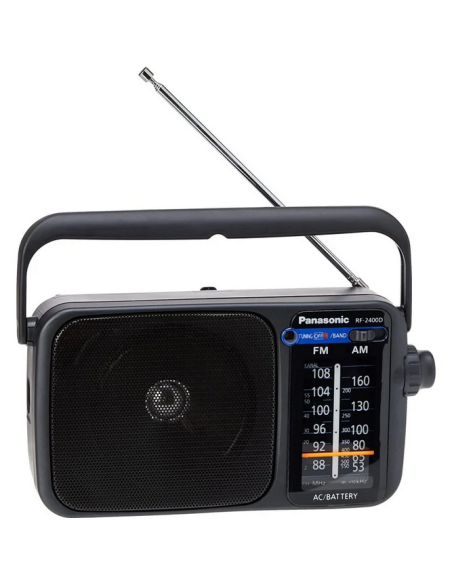 Radio panasonic rf  2400deg  k altavoz entrada auriculares color negro
