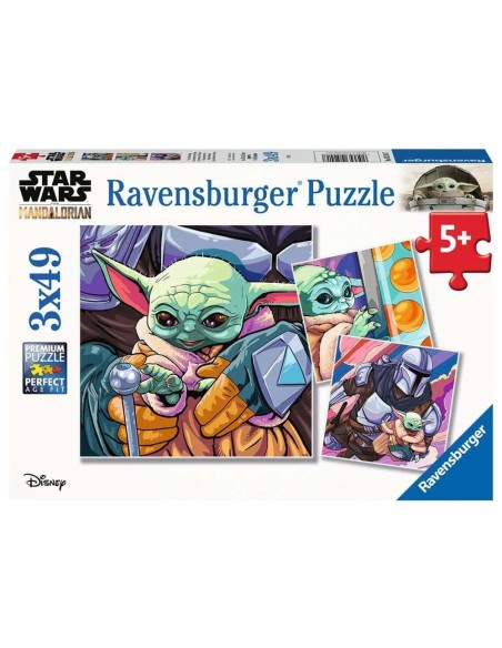 Puzzle ravensburger the mandalorian baby yoda 3x49
