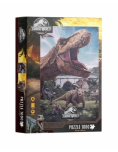 Puzzle 1000 poster compo rex jurassic world