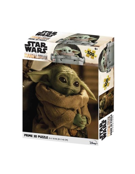 Puzle lenticular prime 3d 500 piezas the mandalorian grogu cargado 500 piezas