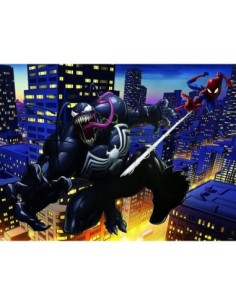 Puzle lenticular prime 3d 500 piezas marvel spiderman y venom