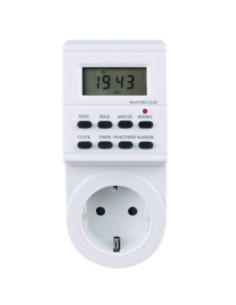 Programador silver electronic digital  semanal  3600w  250v  16a  50hz  ip 20  ajustable mult