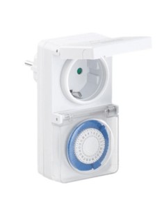 Programador silver electronic analógico  24 horas  3600w  250v  16a  50hz  ip 44  ajustanble