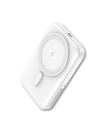 Powerbank qcharx atlas inalambrico magnetico 10000mah blanco