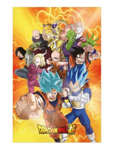 Poster 3d 58x38cm universal survival heroes dragon ball super