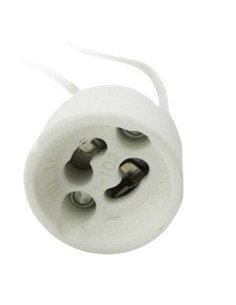 Porta lamparas silever electronic para gu10 230v 15 cm