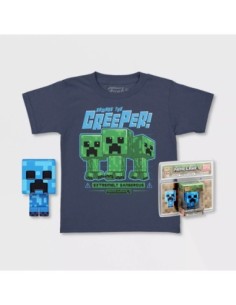 Pop y tee minecraft charged creeper funko  camiseta talla m