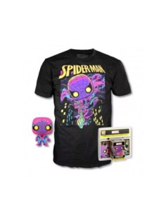 Pop y tee marvel spiderman black light funko  camiseta talla l