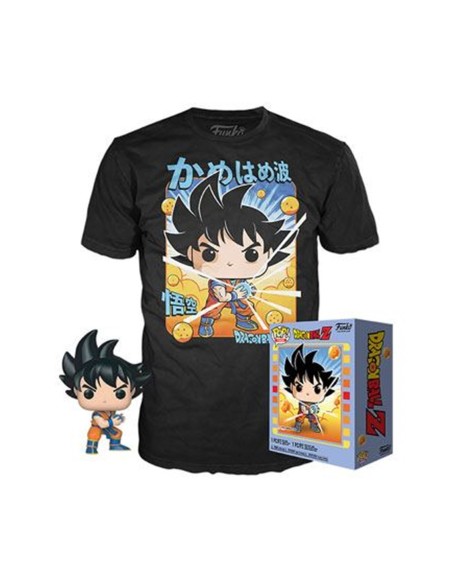 Pop y tee dragon ball z goku kamehameha funko  camiseta talla l ut  56667l