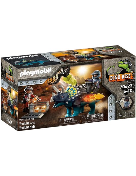 Playmobil triceratops disturbios por las piedras legendarias