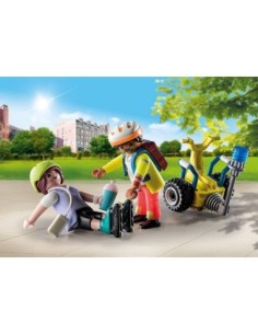 Playmobil starter pack rescate con balance racer