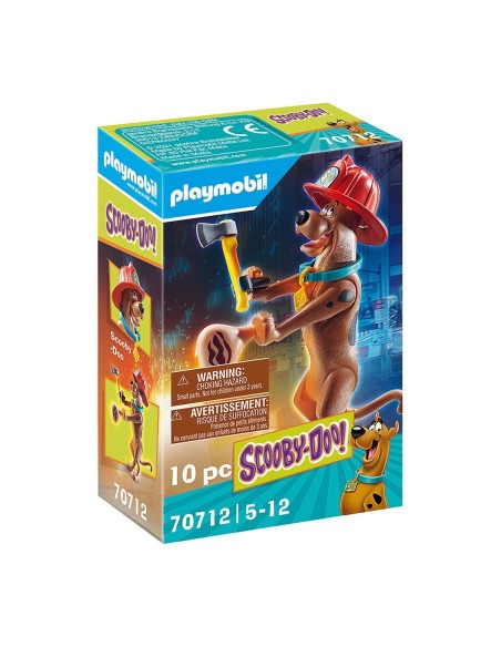 Playmobil scooby  doo figura coleccionable bombero