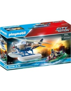 Playmobil policia hidroavion persecucion de contrabandista