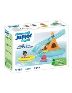 Playmobil junior aqua isla de baño con tobogán