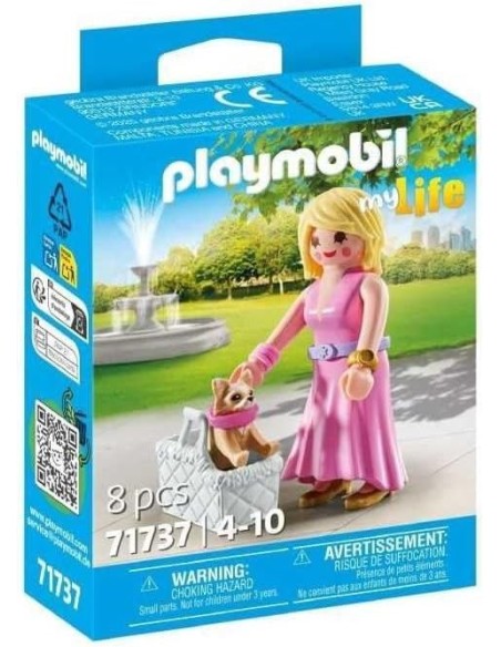 Playmobil it  girl con chinuahua