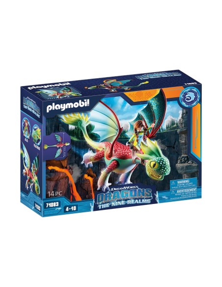 Playmobil dragones nine realms feathers y alex