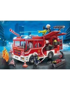 Playmobil ciudad accion  camion de bomberos