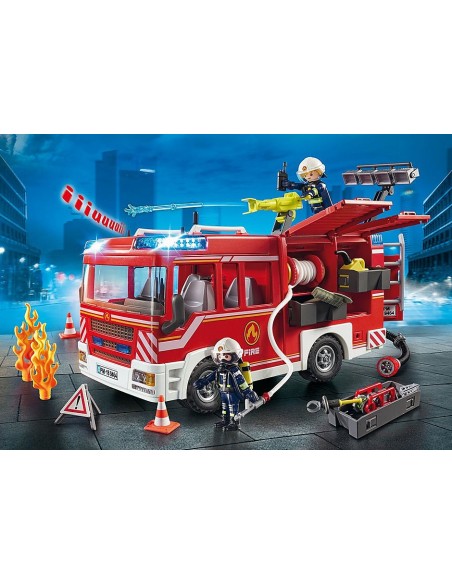 Playmobil ciudad accion  camion de bomberos