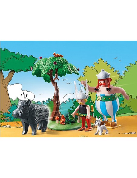 Playmobil astérix la caza del jabalí