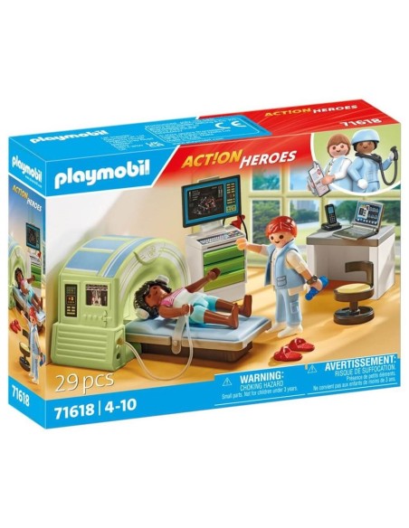 Playmobil action heroes resonancia con paciente