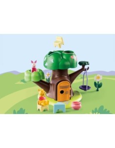Playmobil 1 2 3 y disney winnie the pooh y piglet casa del árbol