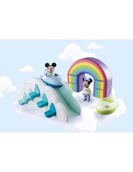 Playmobil 1 2 3 y disney mickey y minnie casa en las nubes
