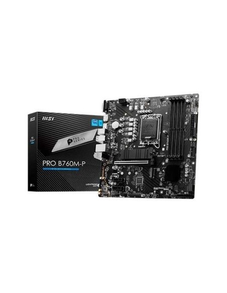 Placa base msi 1700 pro b760m  p m  atx  4x ddr5  4x sata3  2x usb 3 2  1x usb tipo  4x usb 2