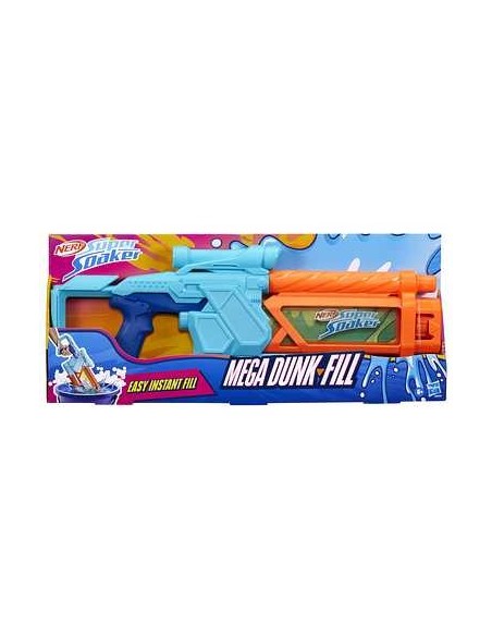 Pistola hasbro nerf super soaker mega dunk fill