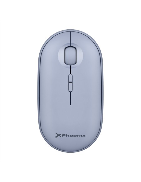 Phoenix rebble ratón inalambrico bluetooth y 2 4 ghz hasta 3 dispositivos con receptor usb clic sile