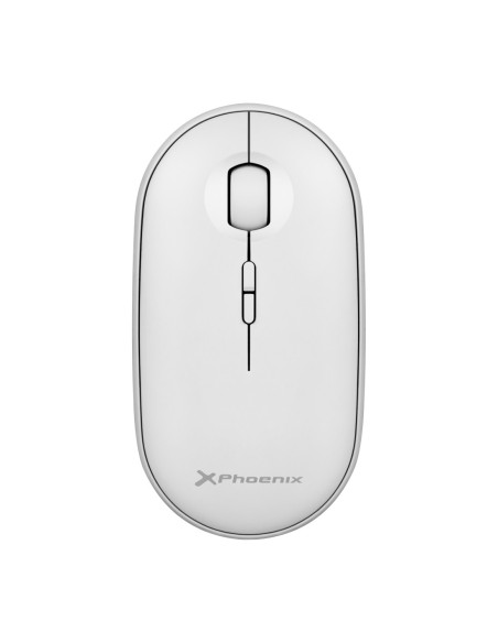 Phoenix rebble ratón inalambrico bluetooth y 2 4 ghz hasta 3 dispositivos con receptor usb clic sile