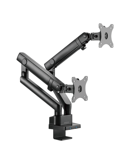 Phoenix mstand2 brazo articulado resorte de gas para doble monitor hasta 27 vesa 75 x 75  100 x 100