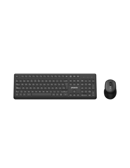 Phoenix combo teclado multimedia  ratón inalámbrico con receptor usb 1600dpi