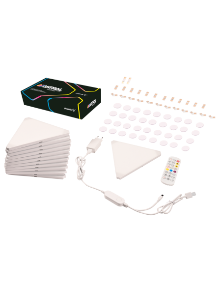 Phoenix astral kit de iluminación modular rgb con paneles triangulares